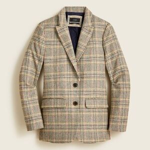 J. Crew Somerset Blazer in Glen Plaid English Wool Tailored Fitted | women’s 6T